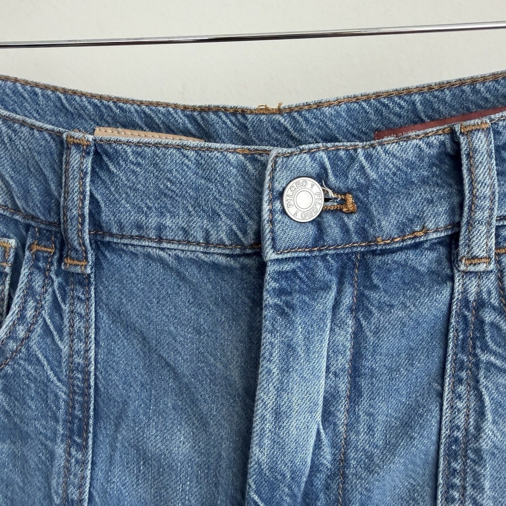 Anthropologie Pilcro Jeans 29 The Jane High Rise Wide Leg Denim Flare Boho - Picture 4 of 13